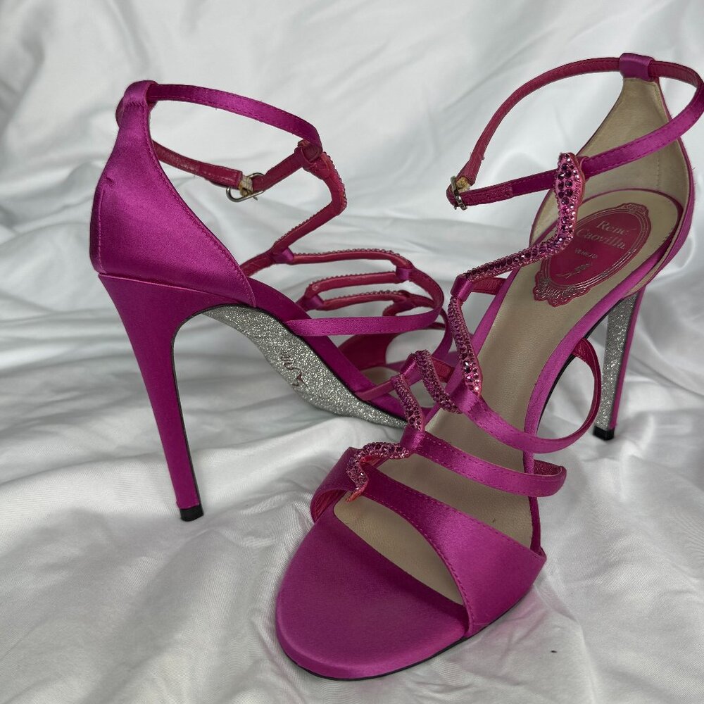 Strass Snake Crystal Cocktail Sandals